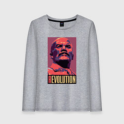 Женский лонгслив Lenin revolution