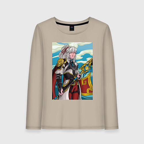 Женский лонгслив Цзин Юань - Honkai Star Rail / Миндальный – фото 1