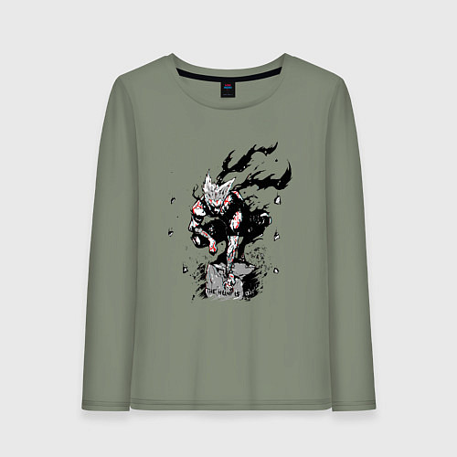 Женский лонгслив Гароу антигерой / Авокадо – фото 1