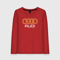 Женский лонгслив Audi fire