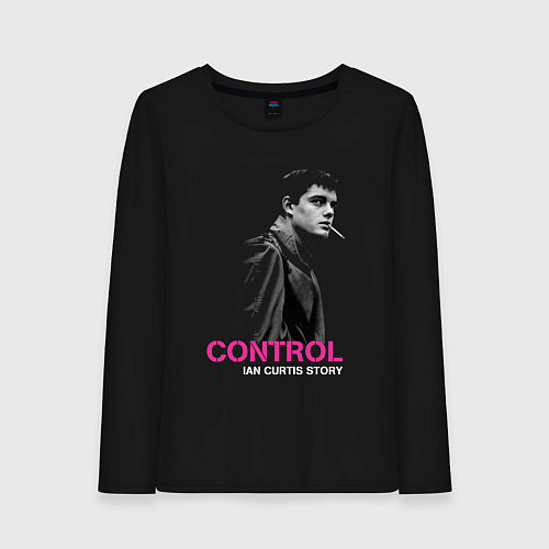 Женский лонгслив Joy Division - Control film / Черный – фото 1