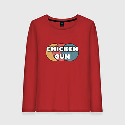 Женский лонгслив Chicken gun круги