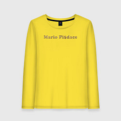 Лонгслив хлопковый женский Mario Pisdace, цвет: желтый