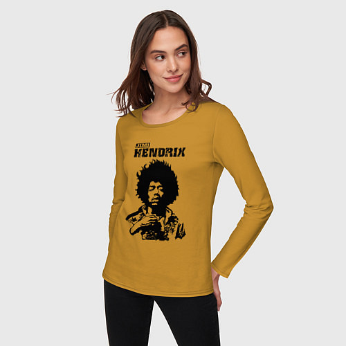 Женский лонгслив Johnny Allen Hendrix / Горчичный – фото 3