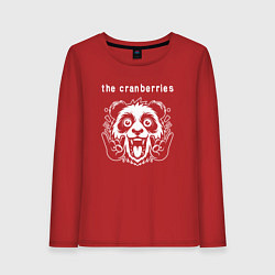 Лонгслив хлопковый женский The Cranberries rock panda, цвет: красный
