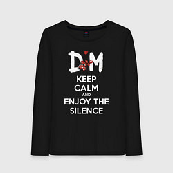 Женский лонгслив DM keep calm and enjoy the silence