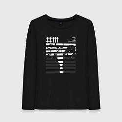 Лонгслив хлопковый женский Depeche Mode - SOTU merch, цвет: черный