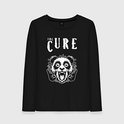 Лонгслив хлопковый женский The Cure rock panda, цвет: черный