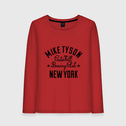 Женский лонгслив Mike Tyson: New York / Красный – фото 1