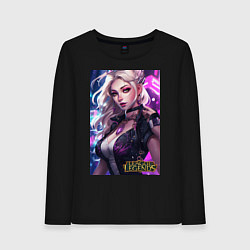 Лонгслив хлопковый женский League of Legends Kaisa Kda, цвет: черный