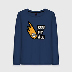 Женский лонгслив Kiss my ace volleyball