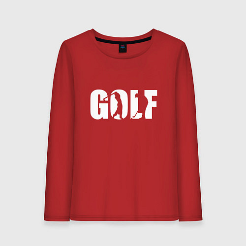 Женский лонгслив Гольф арт / Красный – фото 1