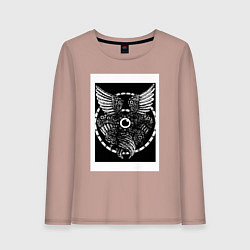 Лонгслив хлопковый женский Архангел, цвет: пыльно-розовый