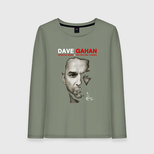 Женский лонгслив Depeche Mode - Dave and the second coming / Авокадо – фото 1