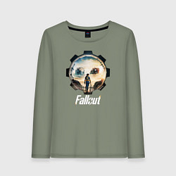 Лонгслив хлопковый женский Люси Маклин Фоллаут, цвет: авокадо