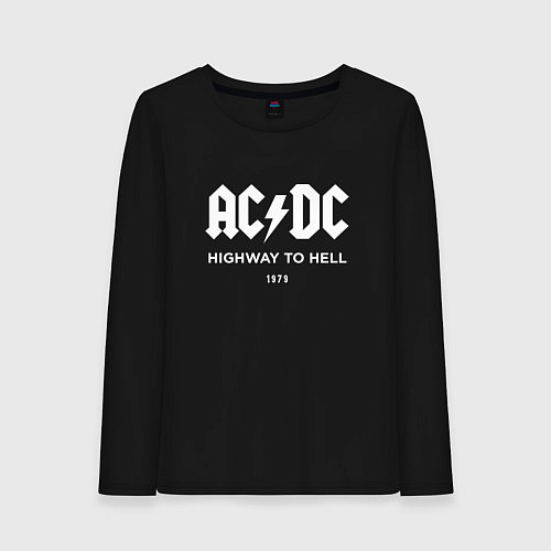 Женский лонгслив AC DC - Highway to hell 1979 / Черный – фото 1