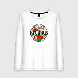 Лонгслив хлопковый женский Belarus, цвет: белый