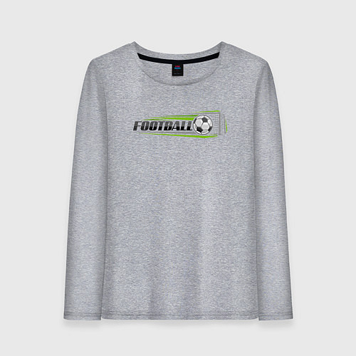 Женский лонгслив Football goal / Меланж – фото 1