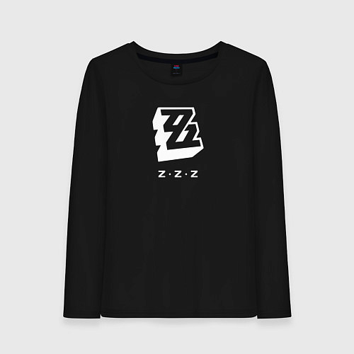 Женский лонгслив Zenless Zone Zero logo / Черный – фото 1