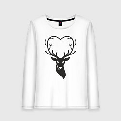 Женский лонгслив Love deer