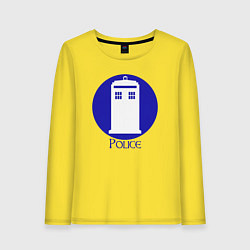 Женский лонгслив Tardis police