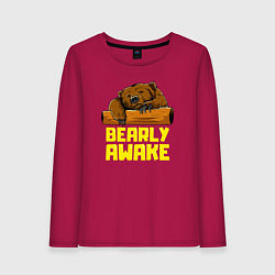 Женский лонгслив Bearly awake