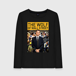 Лонгслив хлопковый женский The wolf of wall street - Leo, цвет: черный