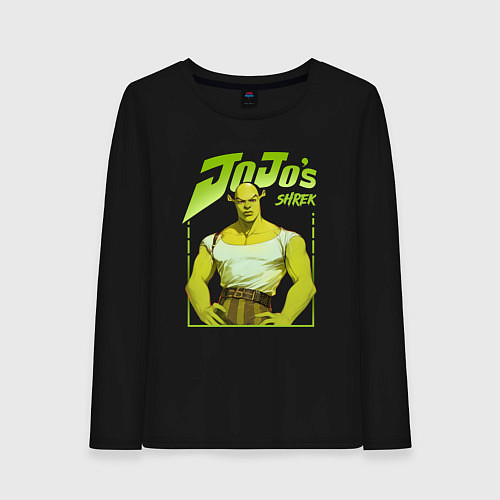 Женский лонгслив JoJo - Shrek / Черный – фото 1
