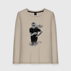 Лонгслив хлопковый женский Depeche mode - dave gahan stand, цвет: миндальный