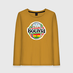 Лонгслив хлопковый женский Bolivia, цвет: горчичный