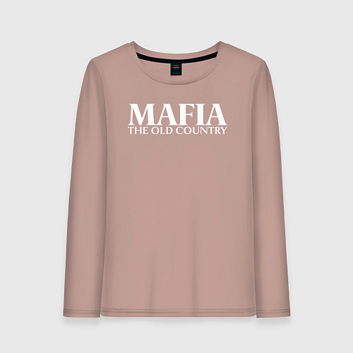 Женский лонгслив Mafia the old country logo / Пыльно-розовый – фото 1