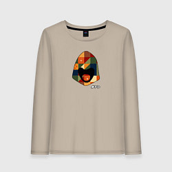 Лонгслив хлопковый женский FD free durov, цвет: миндальный