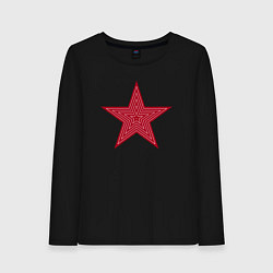 Женский лонгслив USSR red star