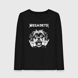 Женский лонгслив Megadeth rock dog