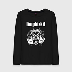 Женский лонгслив Limp Bizkit rock dog