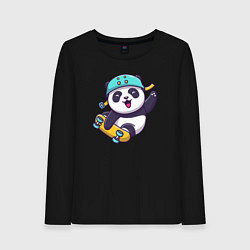 Женский лонгслив Skater panda