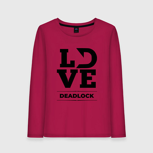 Женский лонгслив Deadlock love classic / Маджента – фото 1