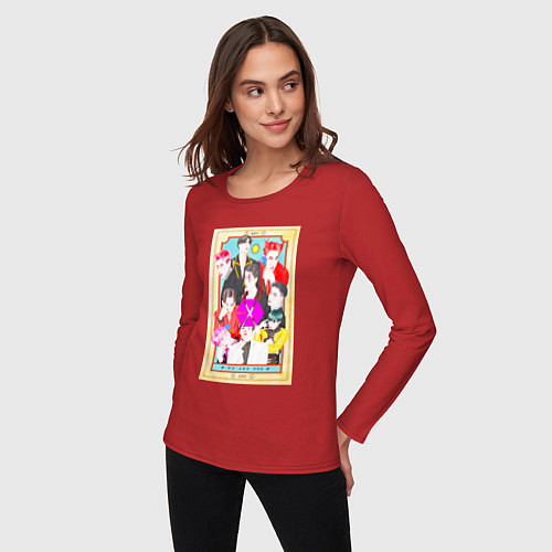 Женский лонгслив Exo мы одно целое / Красный – фото 3