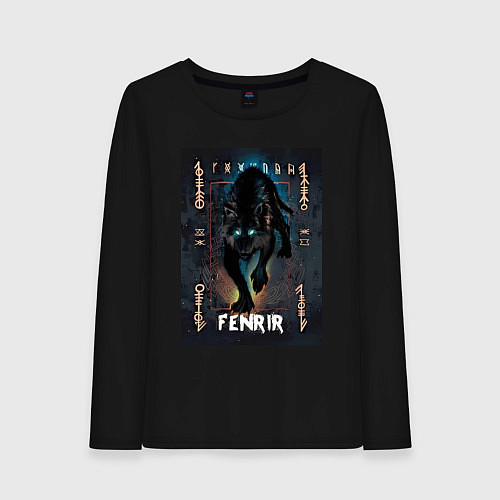 Женский лонгслив Fenrir black vinyl / Черный – фото 1