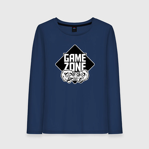 Женский лонгслив Game zone / Тёмно-синий – фото 1