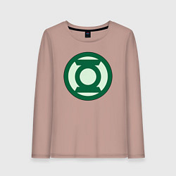 Женский лонгслив Green lantern logo