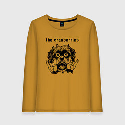 Лонгслив хлопковый женский The Cranberries - rock dog, цвет: горчичный