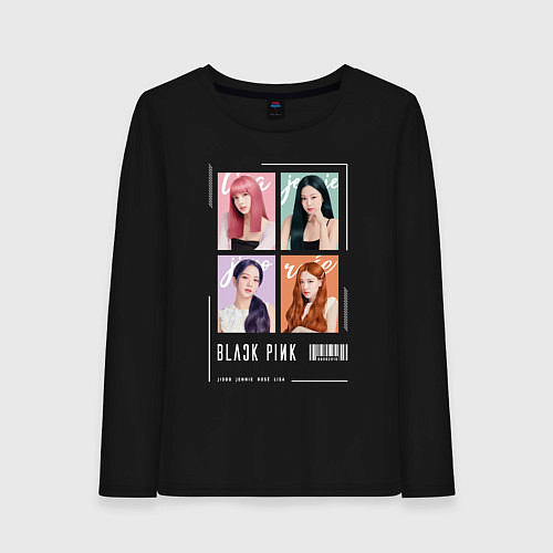Женский лонгслив Blackpink 4 colors / Черный – фото 1