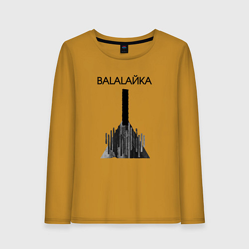 Женский лонгслив Balalaйka / Горчичный – фото 1