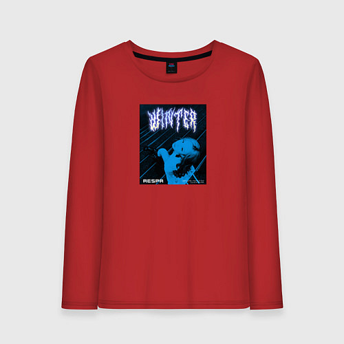 Женский лонгслив Winter айдол / Красный – фото 1