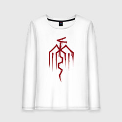 Лонгслив хлопковый женский Symbol of the City of Chains - Dragon Age, цвет: белый
