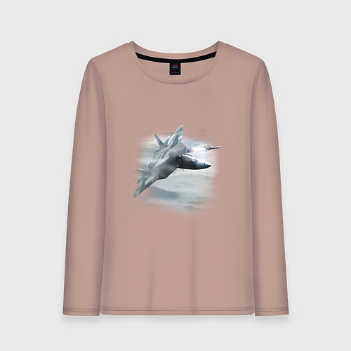 Женский лонгслив Сухой ПО 57 / Пыльно-розовый – фото 1