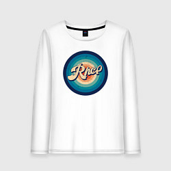 Лонгслив хлопковый женский RHCP music, цвет: белый
