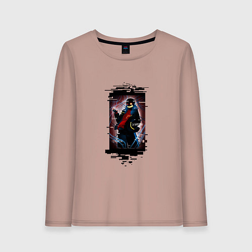 Женский лонгслив Error undertale / Пыльно-розовый – фото 1