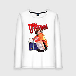Лонгслив хлопковый женский Момо Аясэ: Турбо Бабка, цвет: белый